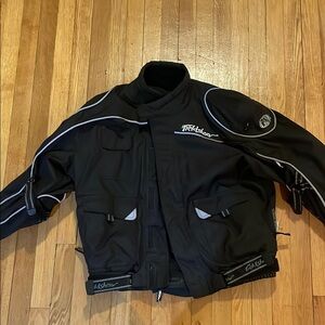 Fieldsheer Black Men’s Padded Motorcycle Jacket